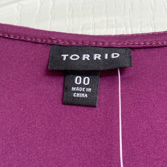 Torrid Deep Purple Lace-Up Bodysuit - Picture 5 of 14